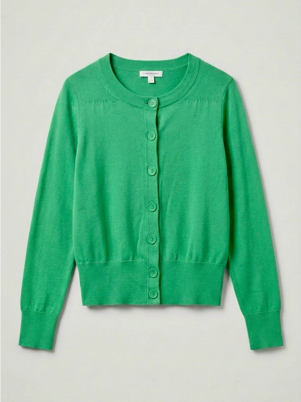 Banana Republic Green Crewneck Button Cardigan